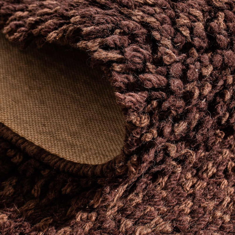 Tapis de couloir Tapis à poils longs - 300 x 65 cm - marron