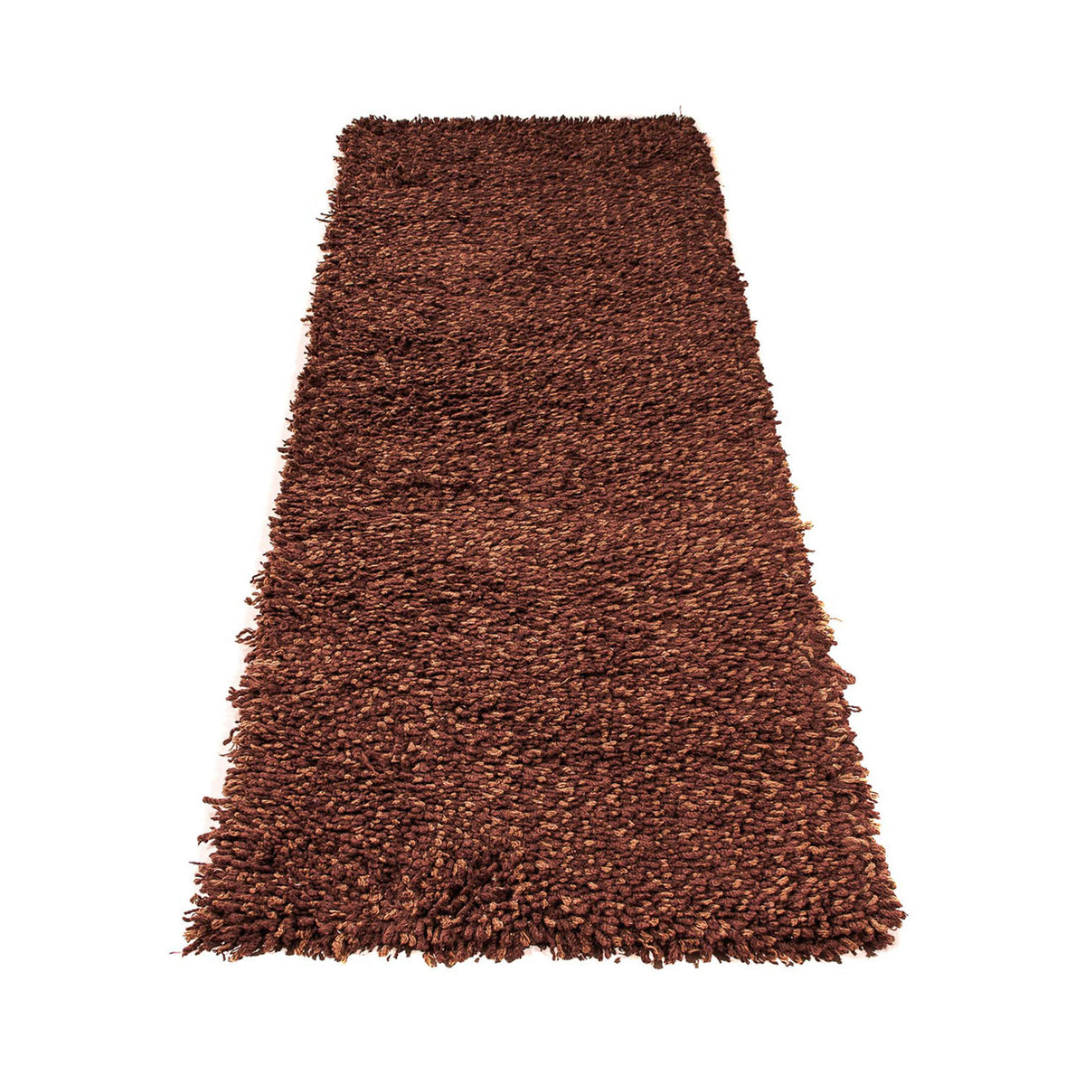 Tapis de couloir Tapis à poils longs - 205 x 64 cm - marron