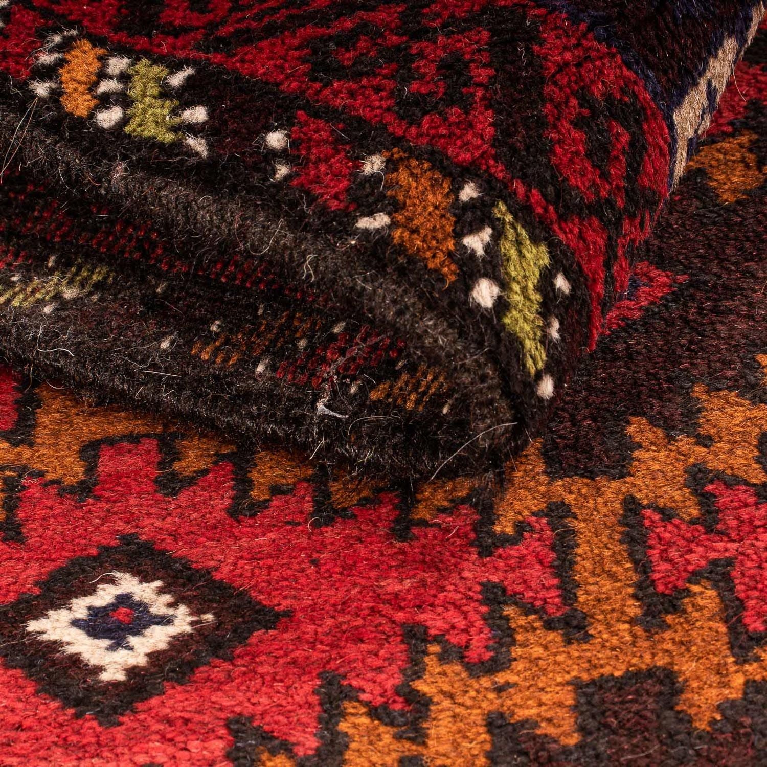 Tapis Belutsch - 125 x 80 cm - rouge foncé