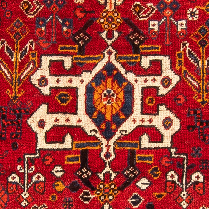 Tapis persan - Nomadic - 142 x 115 cm - rouge foncé