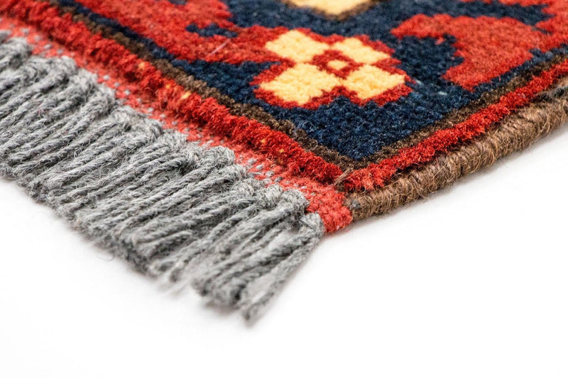Tapis afghan - Hatschlu - 195 x 159 cm - rouille