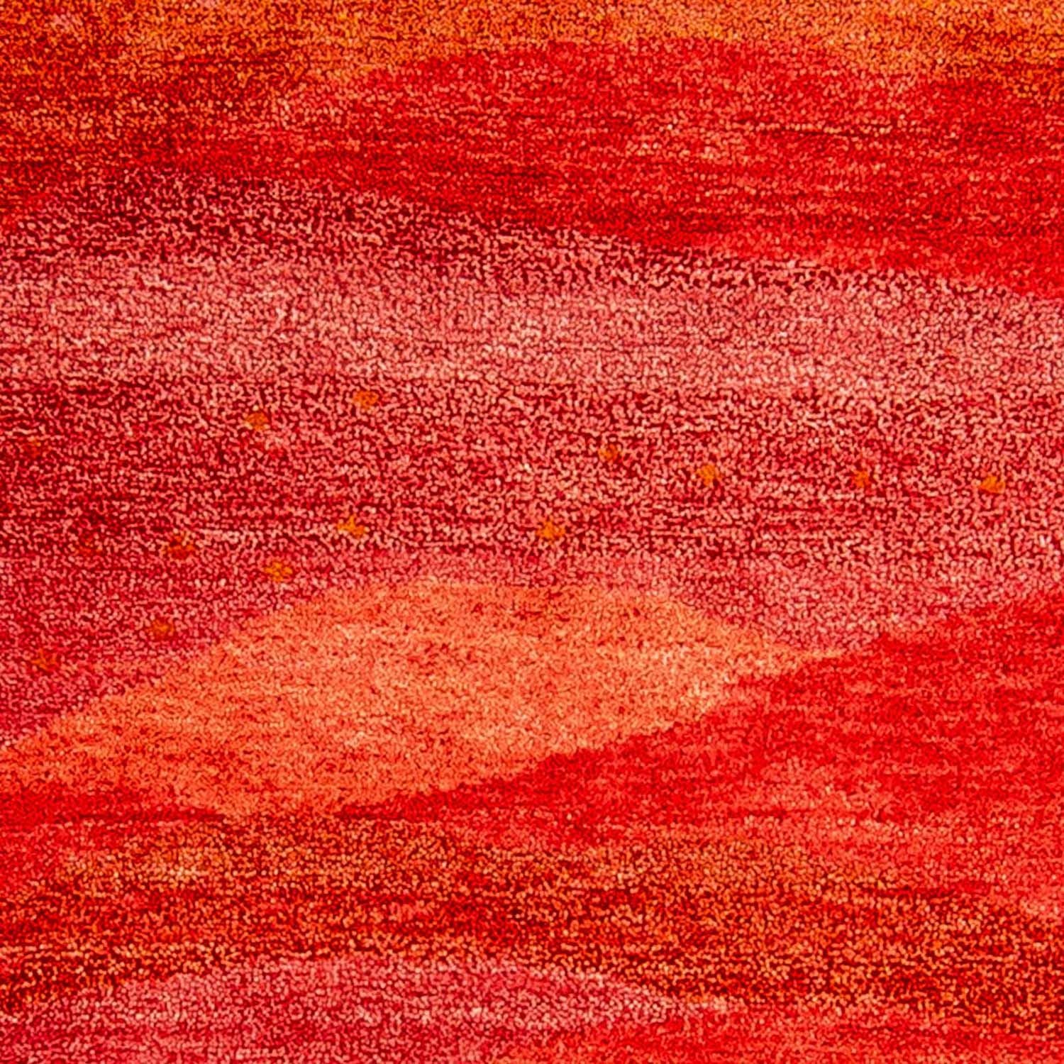 Tapis de couloir Tapis Gabbeh - Indus - 197 x 77 cm - rouge