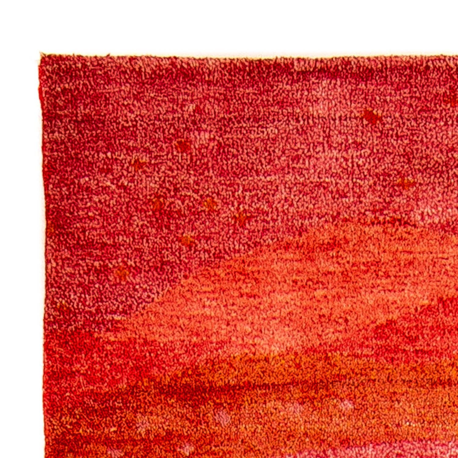 Tapis de couloir Tapis Gabbeh - Indus - 197 x 77 cm - rouge