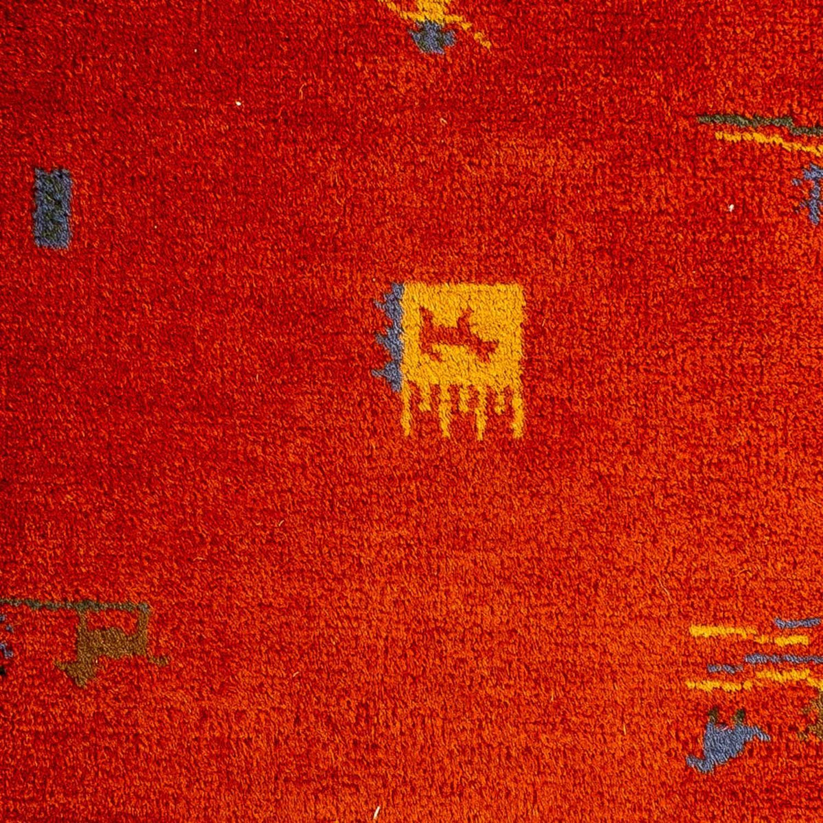 Tapis Gabbeh - Indus - 90 x 60 cm - rouge