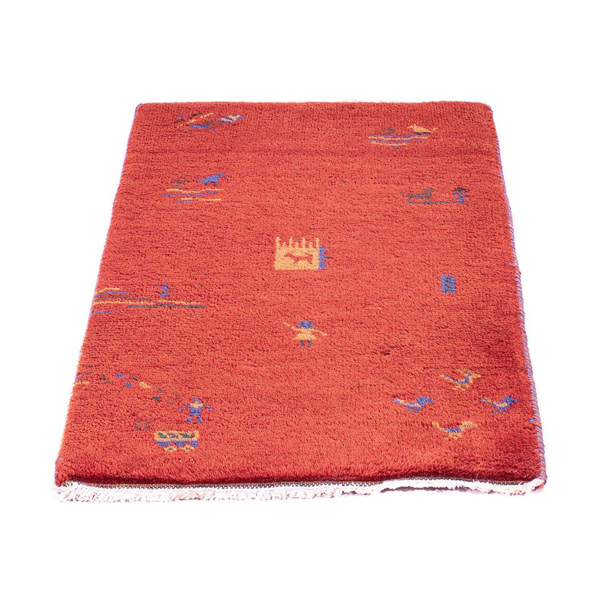 Tapis Gabbeh - Indus - 90 x 60 cm - rouge