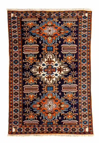 Tapis persan - Nomadic - 170 x 110 cm - bleu foncé