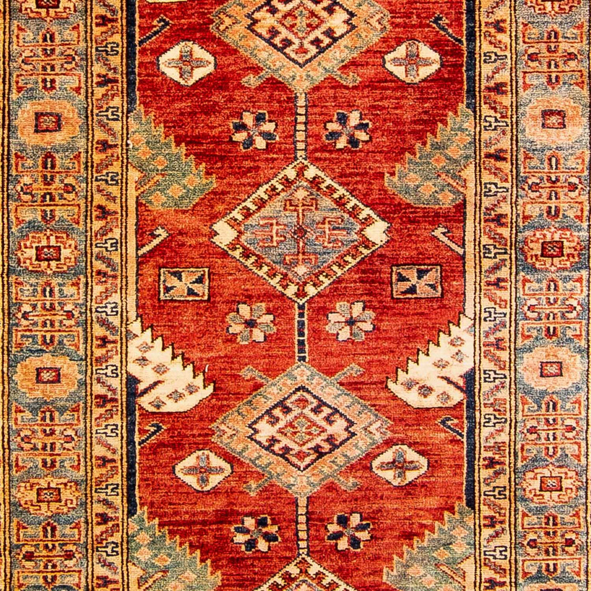 Tapis de couloir Tapis Ziegler - Kazak - 321 x 84 cm - rouge