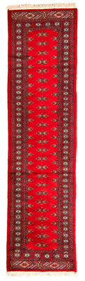 Tapis de couloir Tapis Pakistani - 326 x 76 cm - rouge