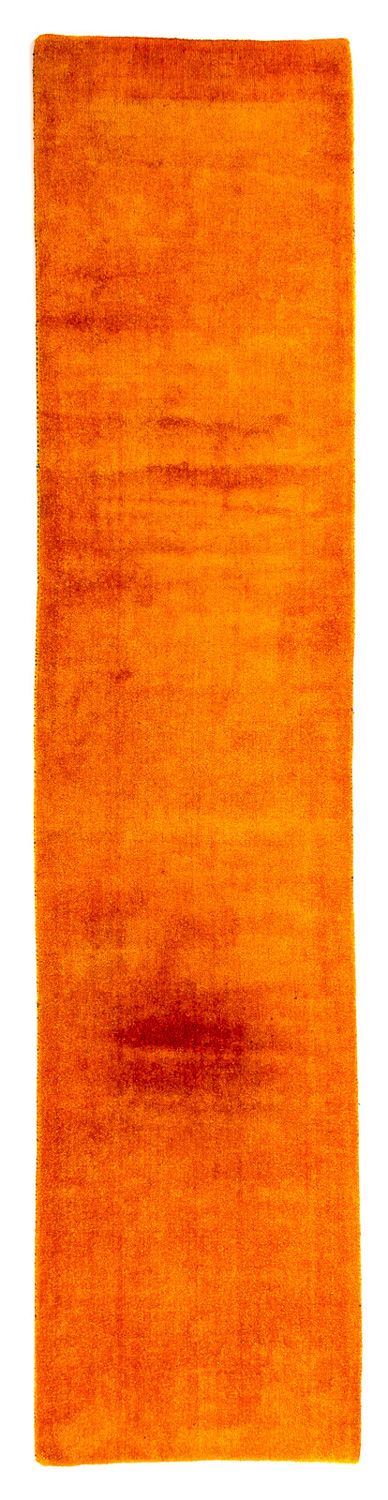 Tapis de couloir Tapis Gabbeh - Loribaft Persan - 395 x 80 cm - orange