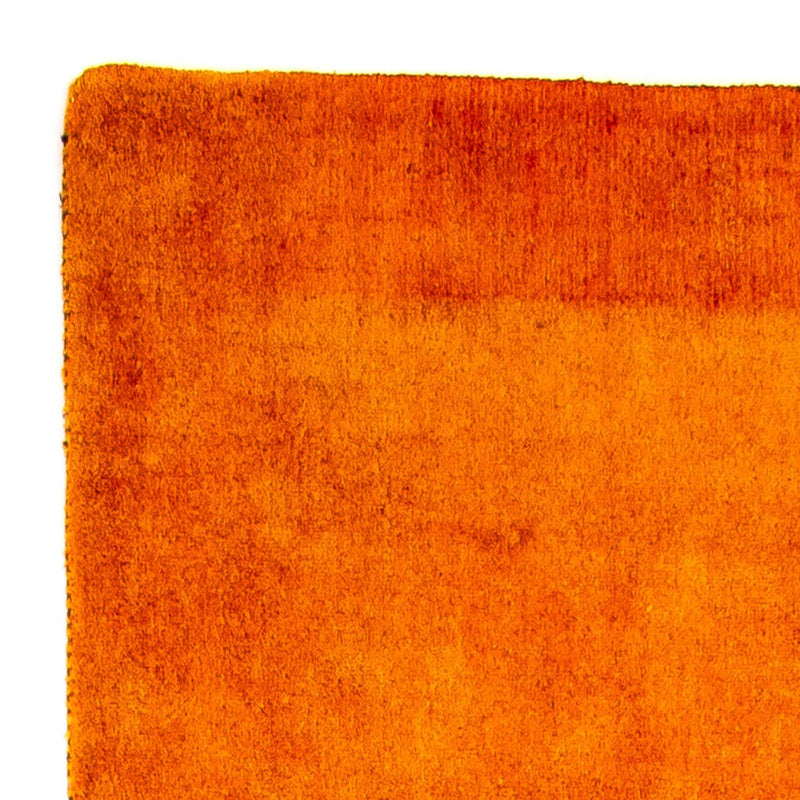 Tapis de couloir Tapis Gabbeh - Loribaft Persan - 395 x 80 cm - orange
