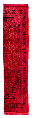 Tapis de couloir Tapis persan - Bidjar - 320 x 74 cm - rouge