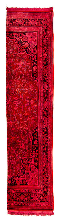 Tapis de couloir Tapis persan - Bidjar - 320 x 74 cm - rouge