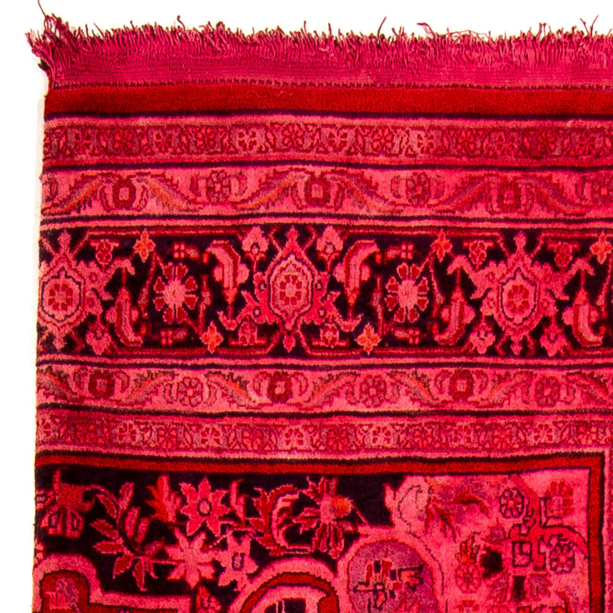 Tapis de couloir Tapis persan - Bidjar - 320 x 74 cm - rouge