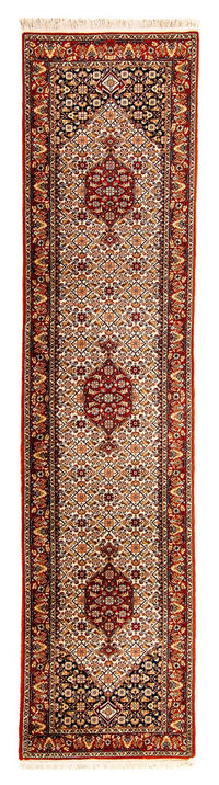 Tapis de couloir Tapis oriental - Bidjar - Indus - 340 x 77 cm - beige