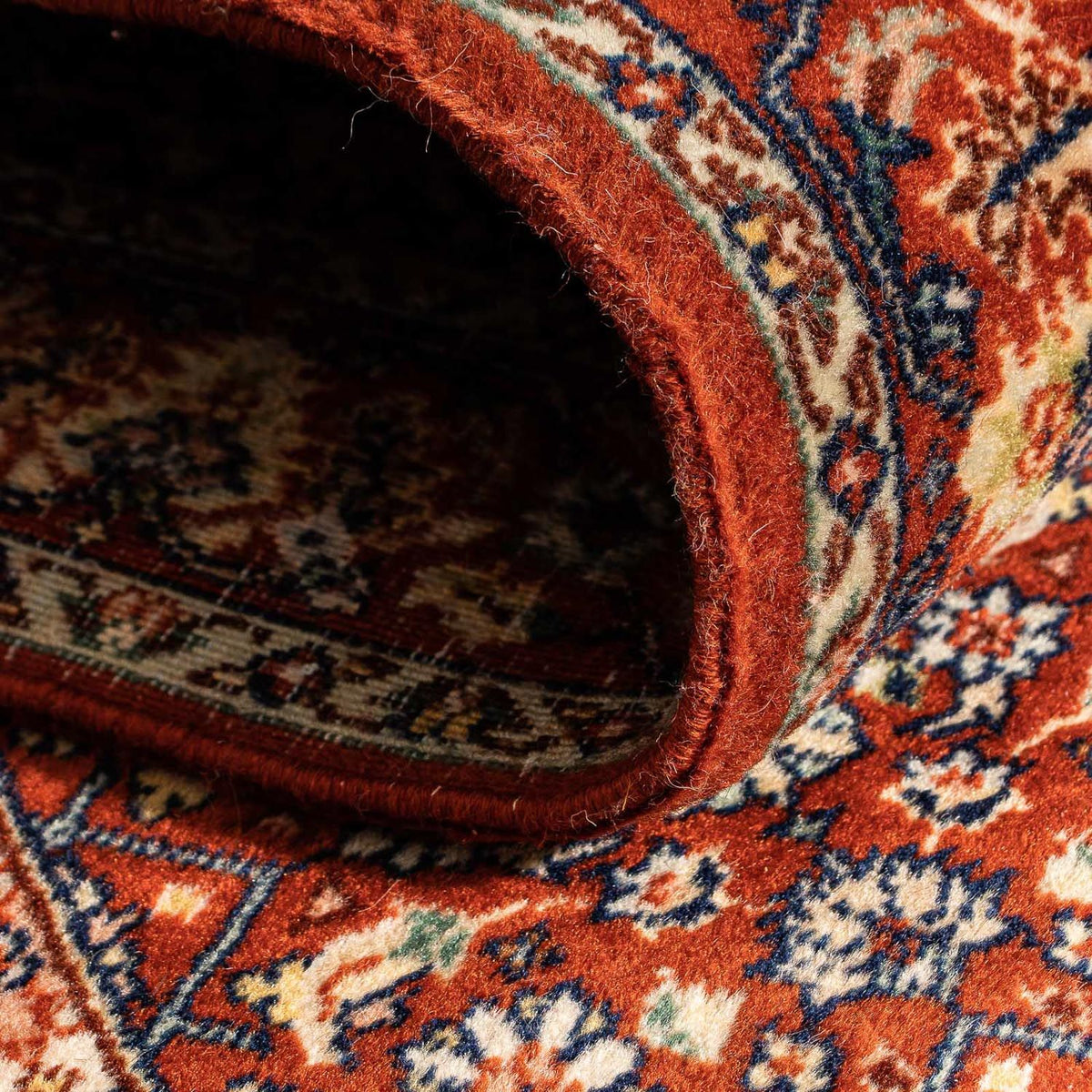 Tapis de couloir Tapis oriental - Bidjar - Indus - 340 x 77 cm - beige