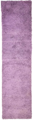 Tapis de couloir Tapis à poils longs - 315 x 79 cm - violet