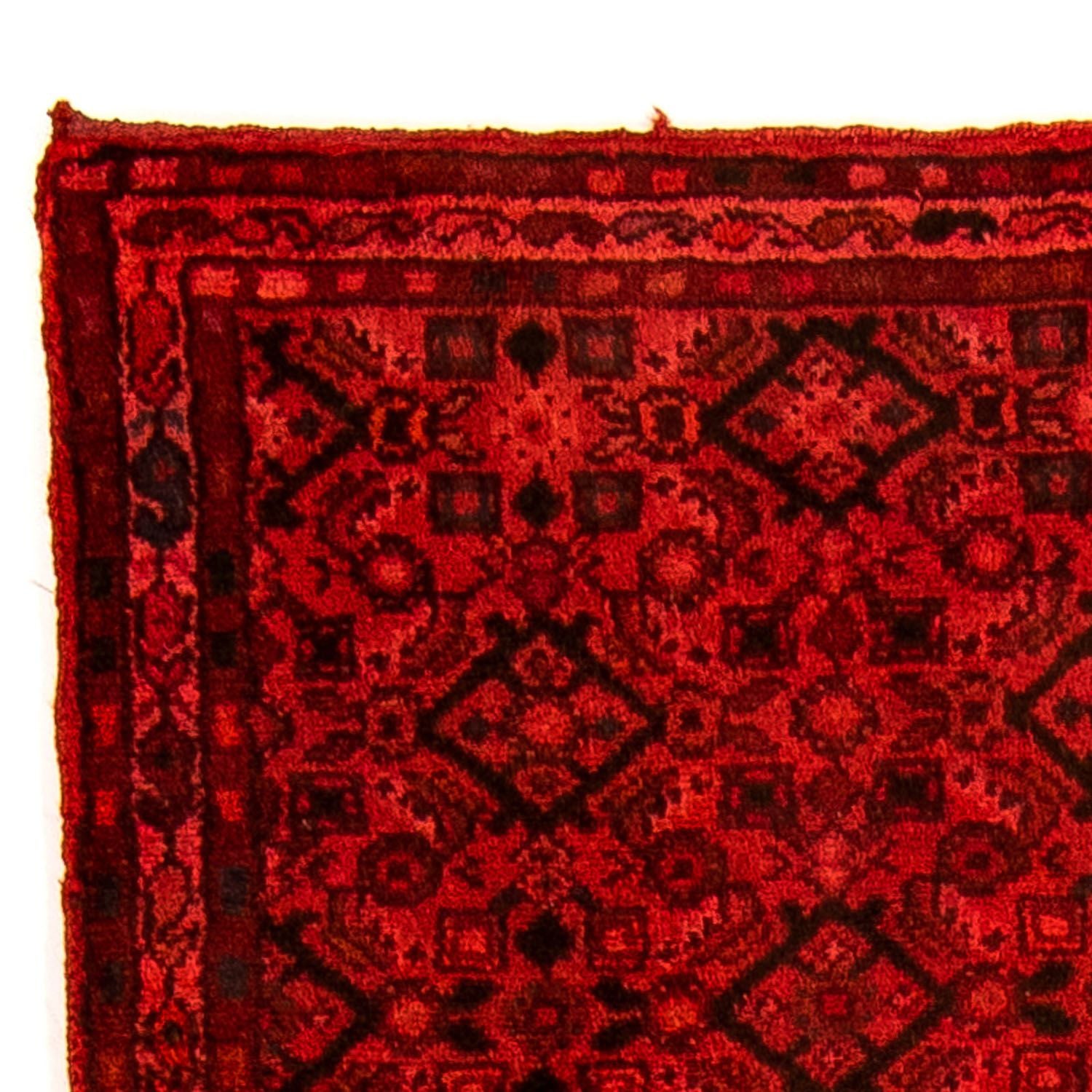 Tapis de couloir Tapis persan - Nomadic - 277 x 77 cm - rouge foncé