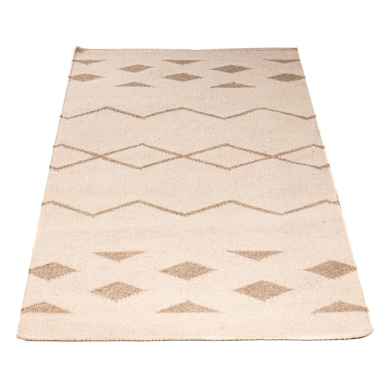 Tapis Kelim - Tendance - 150 x 76 cm - beige