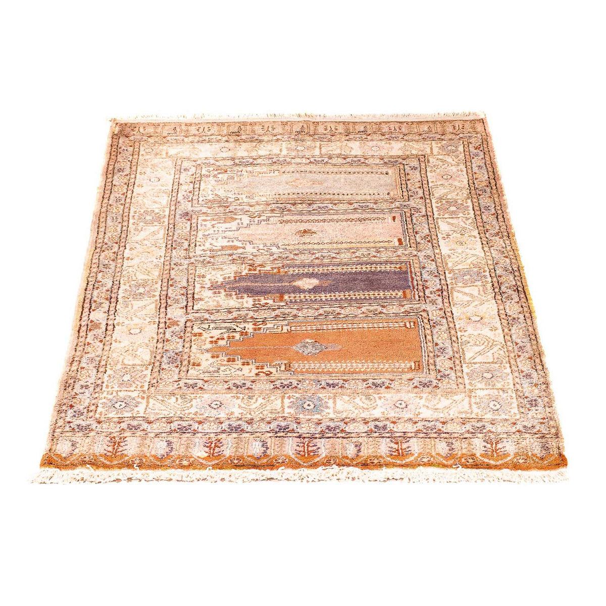 Tapis en soie - Kayseri - 127 x 90 cm - multicolore