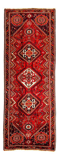 Tapis de couloir Tapis persan - Nomadic - 312 x 112 cm - rouge