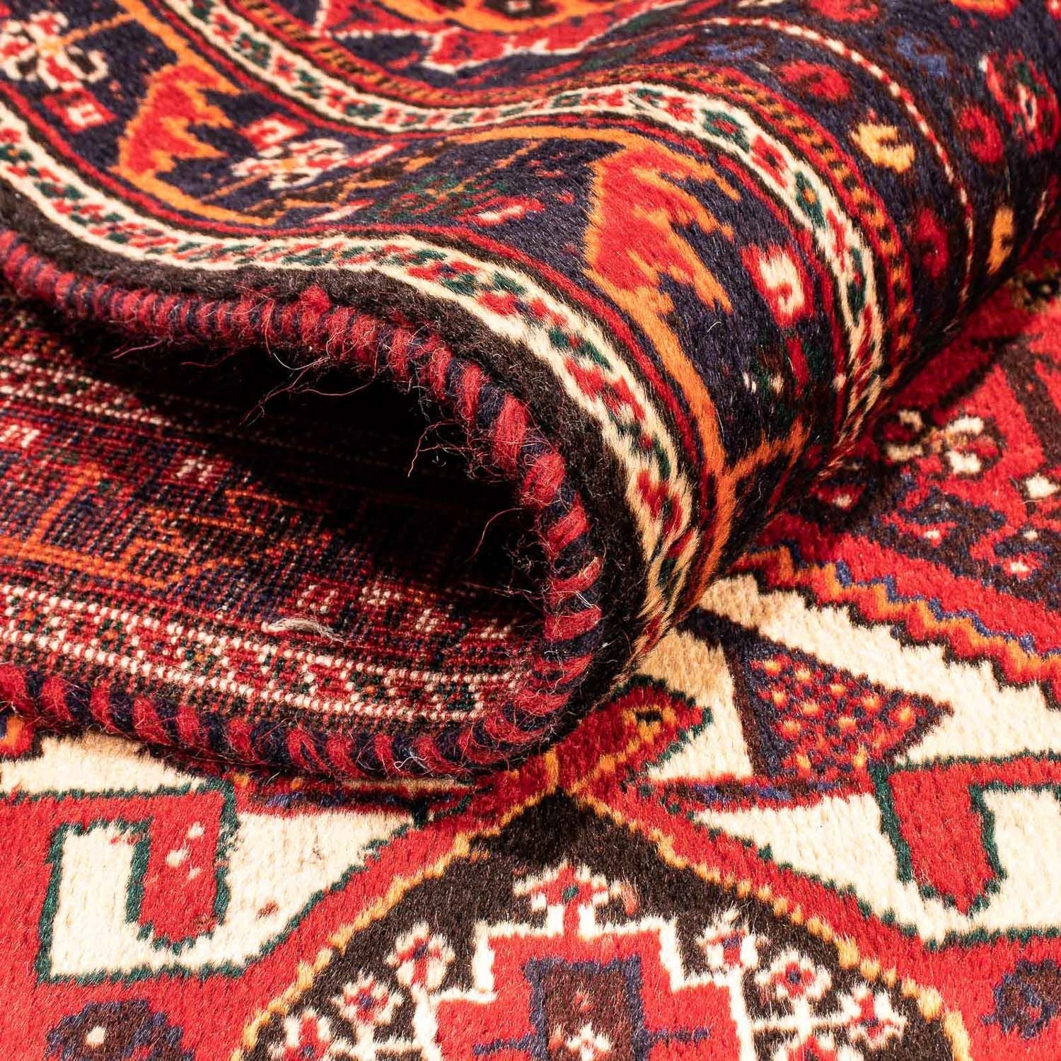 Tapis de couloir Tapis persan - Nomadic - 312 x 112 cm - rouge