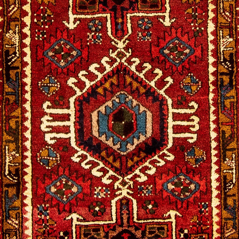 Tapis de couloir Tapis persan - Nomadic - 306 x 74 cm - rouge foncé