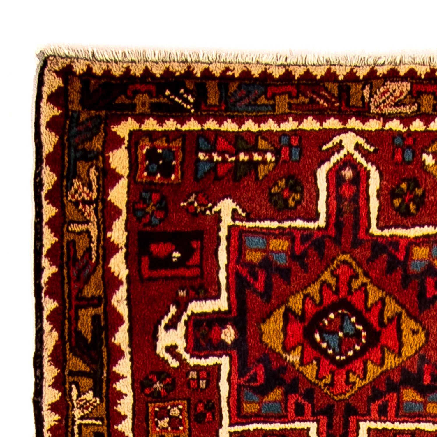 Tapis de couloir Tapis persan - Nomadic - 306 x 74 cm - rouge foncé