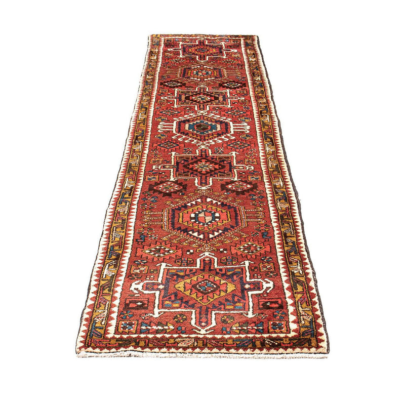 Tapis de couloir Tapis persan - Nomadic - 306 x 74 cm - rouge foncé
