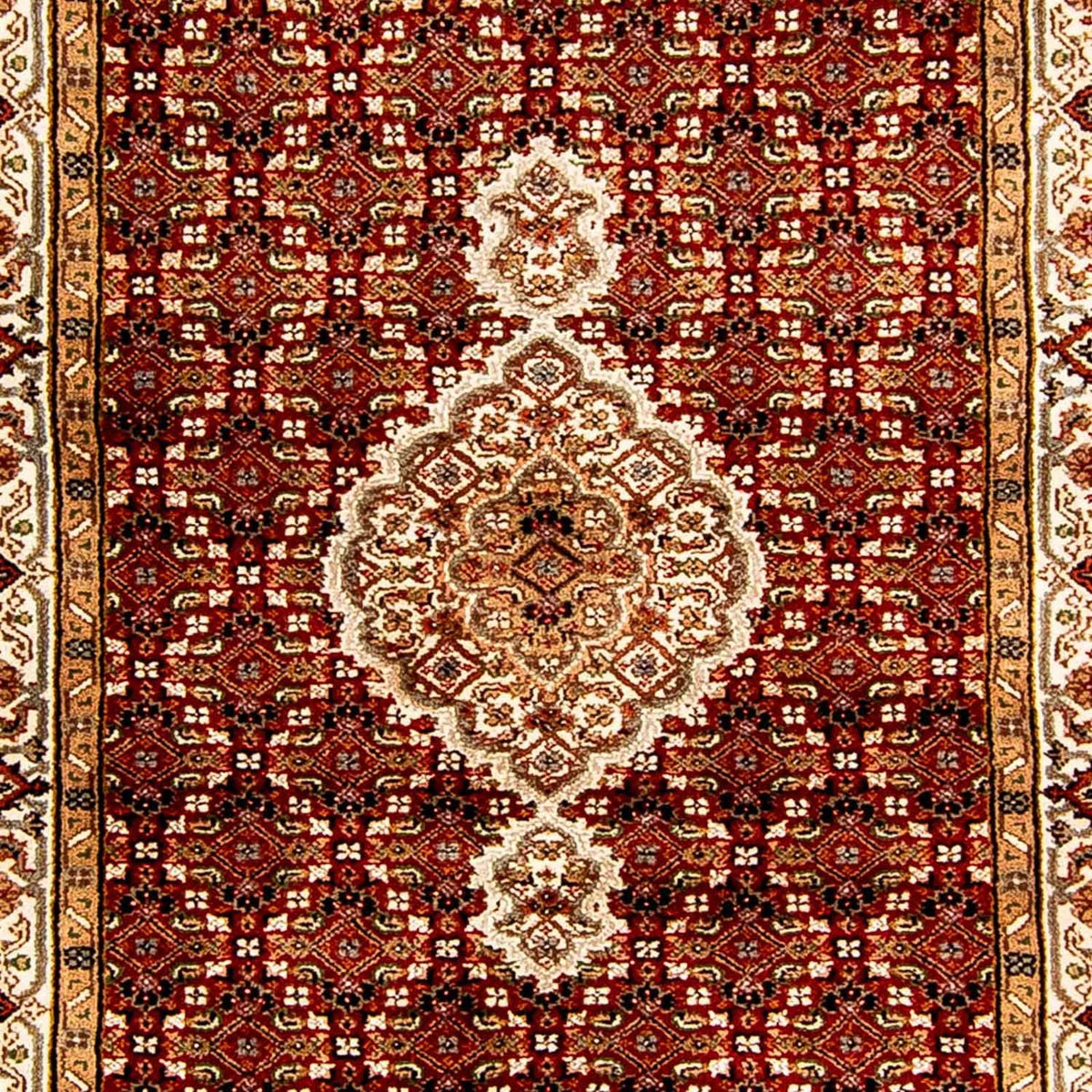 Tapis de couloir Tapis oriental - Tabriz - 296 x 83 cm - rouge foncé