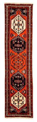 Tapis de couloir Tapis persan - Nomadic - 310 x 73 cm - rouge
