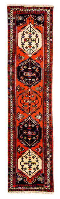 Tapis de couloir Tapis persan - Nomadic - 310 x 73 cm - rouge