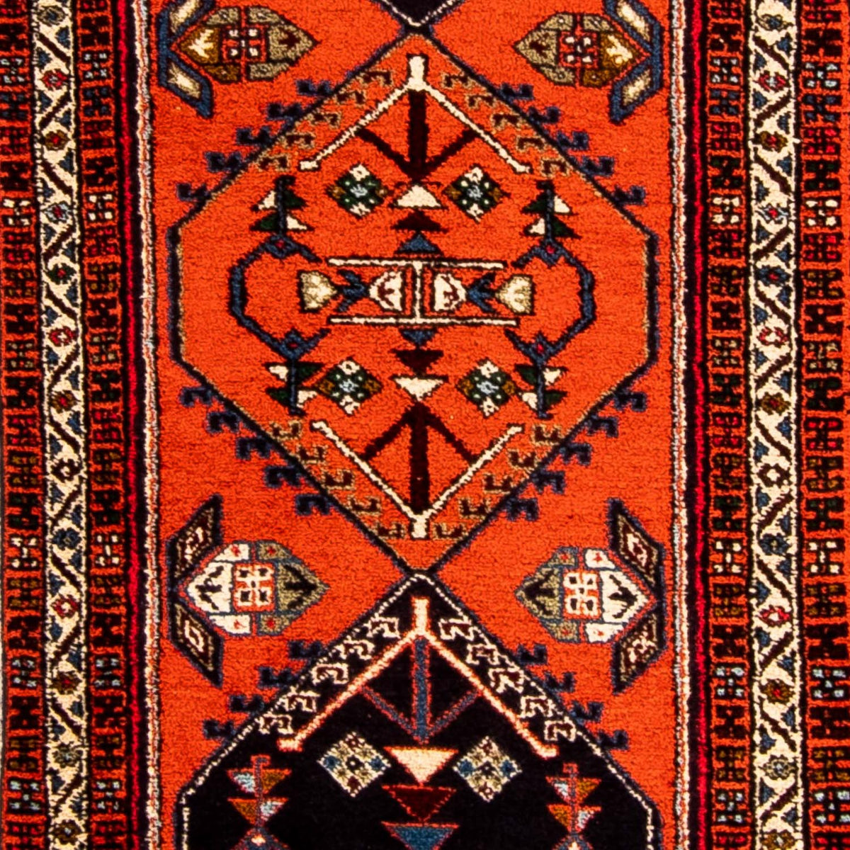 Tapis de couloir Tapis persan - Nomadic - 310 x 73 cm - rouge