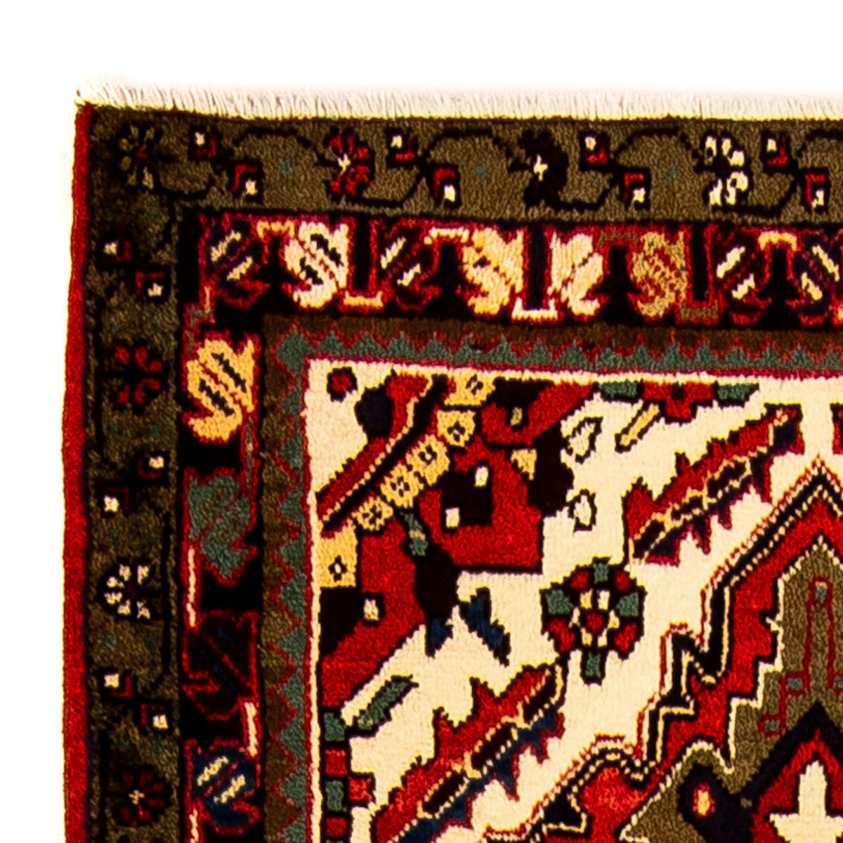 Tapis de couloir Tapis persan - Nomadic - 213 x 86 cm - rouge foncé