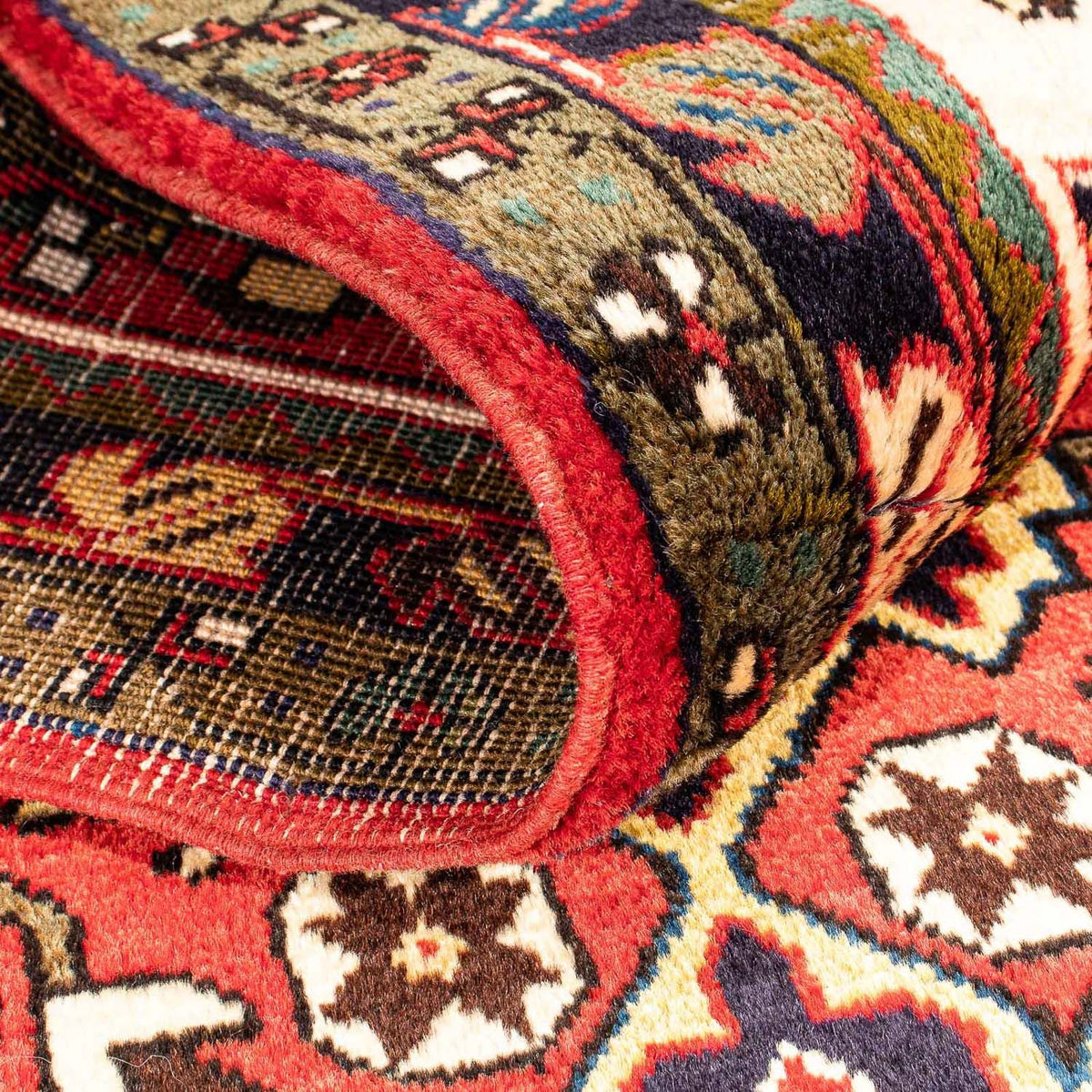 Tapis de couloir Tapis persan - Nomadic - 213 x 86 cm - rouge foncé