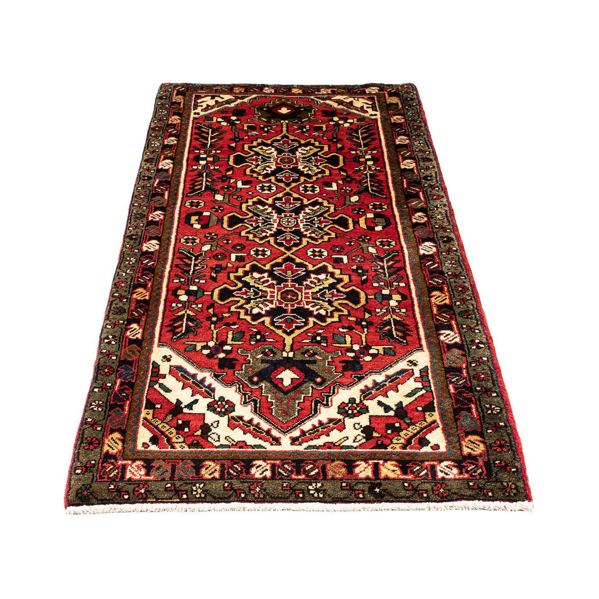 Tapis de couloir Tapis persan - Nomadic - 213 x 86 cm - rouge foncé