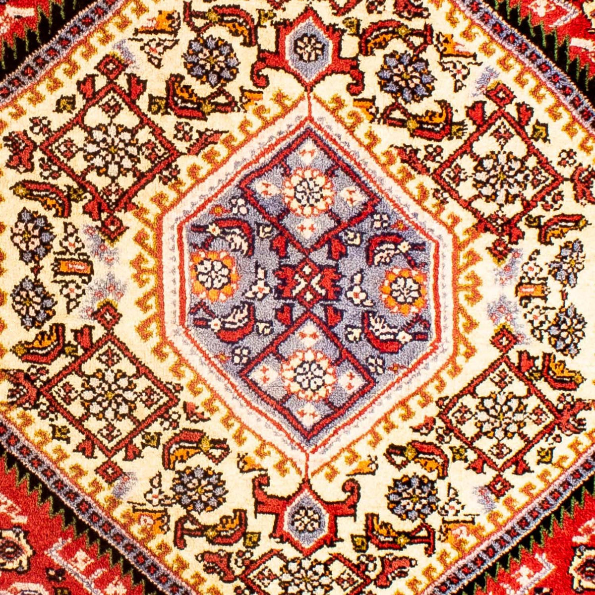 Tapis persan - Bidjar carré  - 85 x 80 cm - rouge