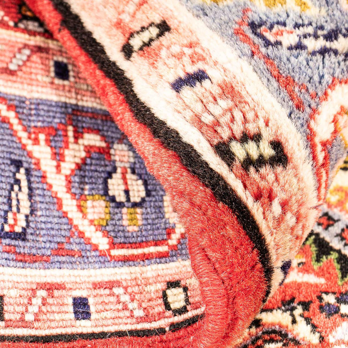 Tapis persan - Bidjar carré  - 85 x 80 cm - rouge