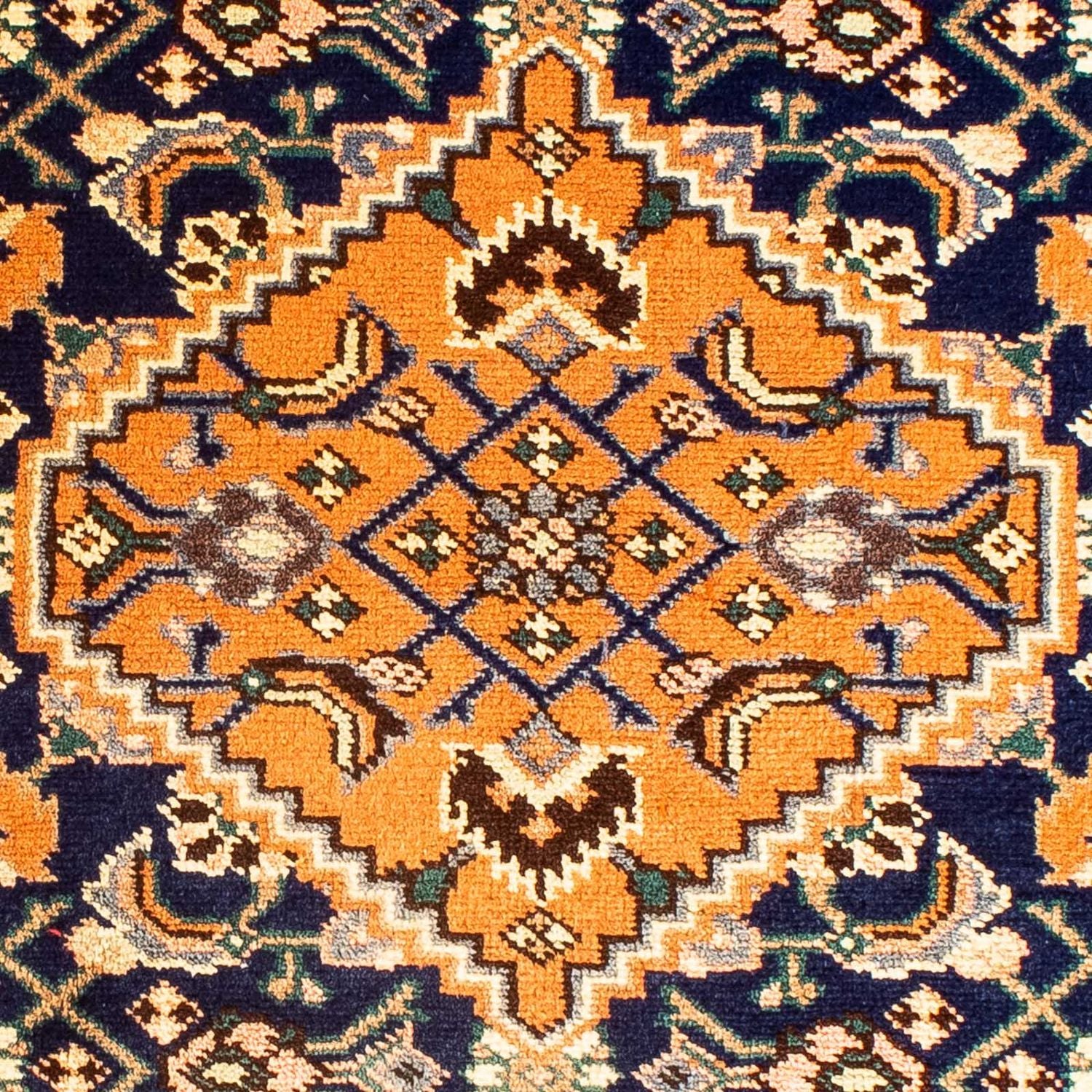 Tapis persan - Nomadic - 119 x 70 cm - bleu foncé