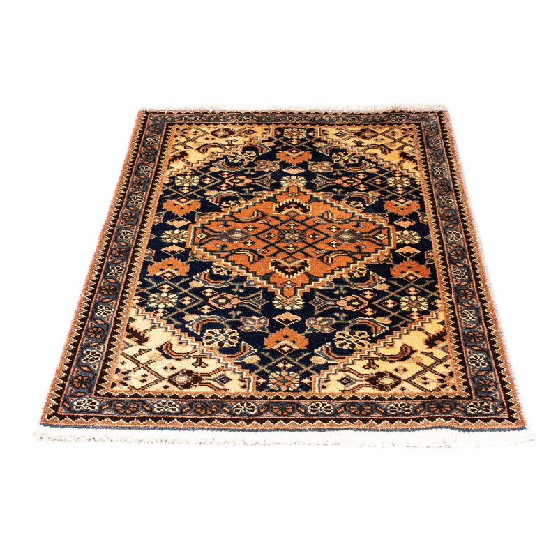 Tapis persan - Nomadic - 119 x 70 cm - bleu foncé