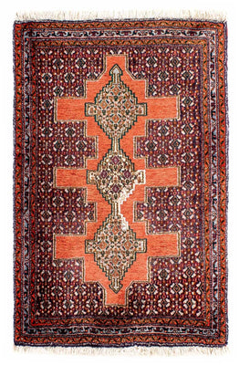 Tapis persan - Classique - 102 x 73 cm - rouille