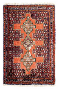 Tapis persan - Classique - 102 x 73 cm - rouille