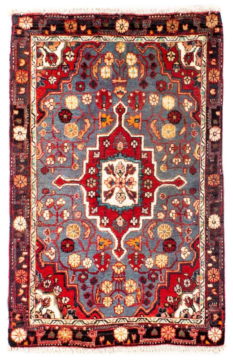 Tapis persan - Classique - 95 x 60 cm - rouge foncé