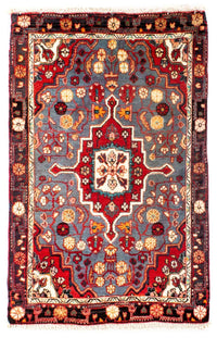 Tapis persan - Classique - 95 x 60 cm - rouge foncé