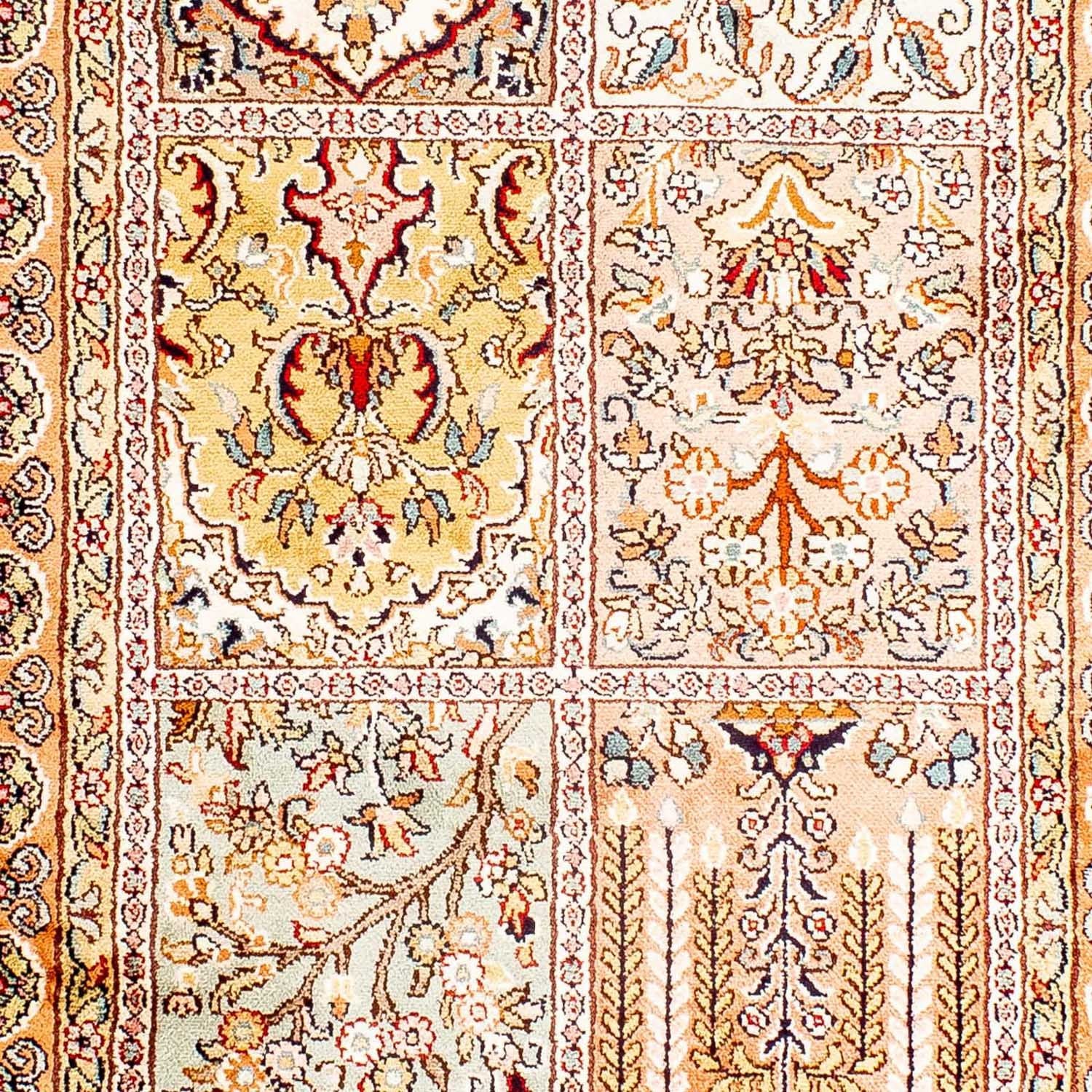 Tapis en soie - Soie du Cachemire - 98 x 60 cm - beige