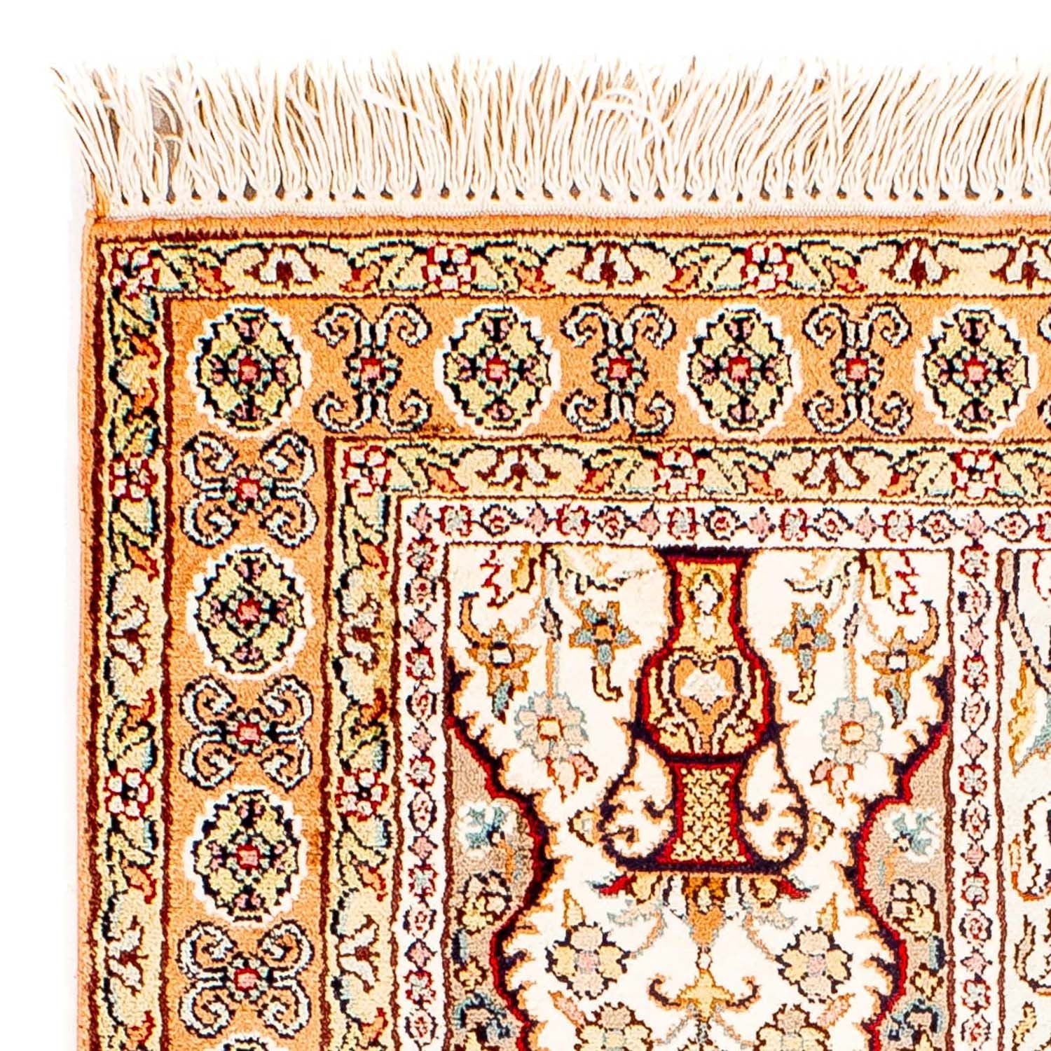 Tapis en soie - Soie du Cachemire - 98 x 60 cm - beige