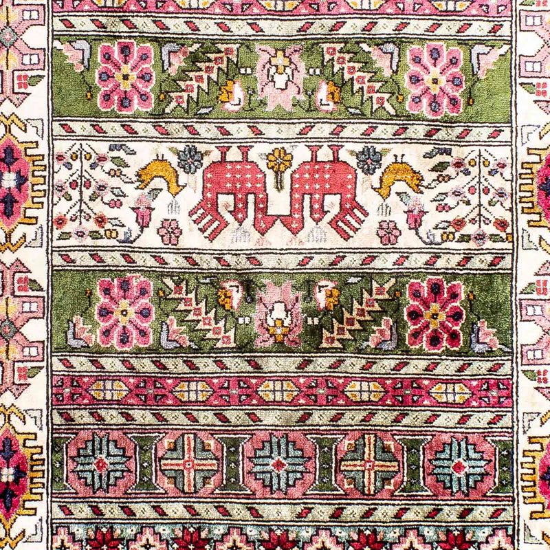Tapis de couloir Tapis en soie - Kayseri - 156 x 76 cm - multicolore