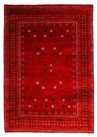 Tapis Gabbeh - Loribaft Persan - 120 x 81 cm - rouge foncé