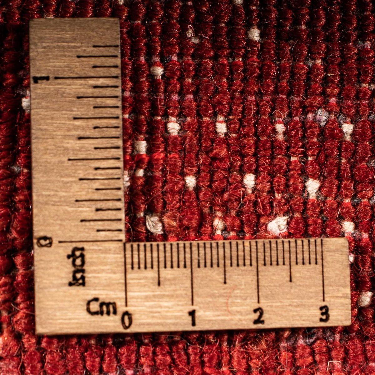 Tapis Gabbeh - Loribaft Persan - 120 x 81 cm - rouge foncé