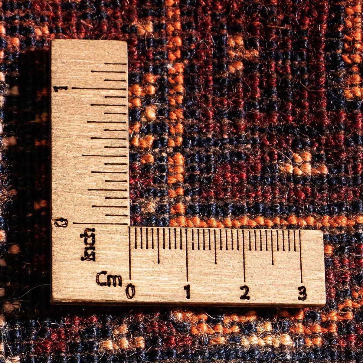 Tapis afghan - 140 x 94 cm - bleu foncé