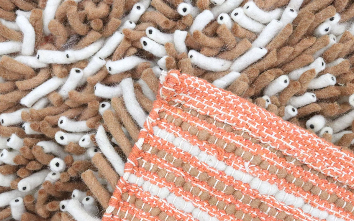 Tapis de couloir Tapis à poils longs - 188 x 101 cm - multicolore